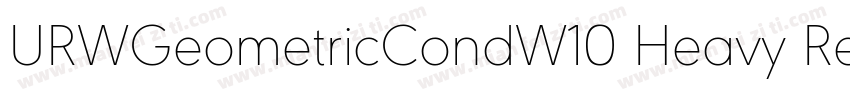 URWGeometricCondW10 Heavy Regular字体转换